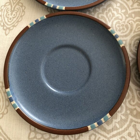 Set of 2 Dansk "Mesa - Sky Blue " Cups and Saucers Japan - Picture 3 of 8